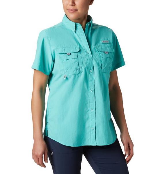 Columbia PFG Bahama Shirts Blue For Women's NZ24056 New Zealand